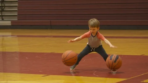 Basketball Pick Up Stock Footage 88602746