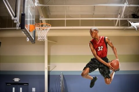 Basketball player in action Stock Photos