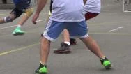 Basketball Player Attacking Stock Footage