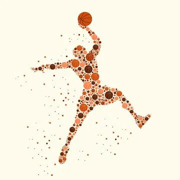 Basketball player concept Stock Illustration