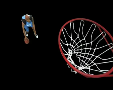 Basketball Player dribble/dunk 스톡 동영상 754422