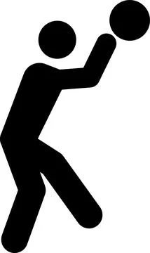 Basketball Player icon. Stock Illustration