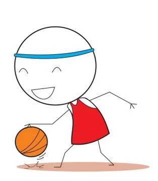 Basketball player Stock Illustration