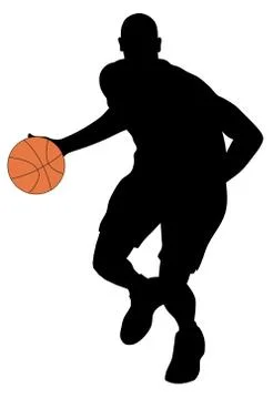 Basketball player Stock Illustration