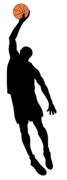 Basketball player Stock Illustration