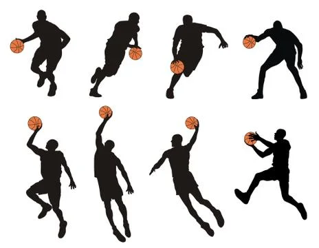 Basketball player Stock Illustration