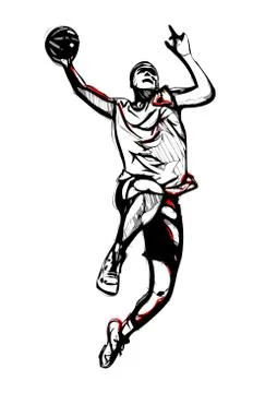Basketball player  Stock Illustration