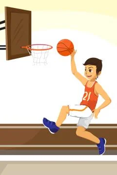 Basketball player Stock Illustration