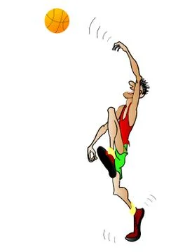 The basketball player Stock Illustration