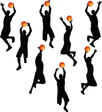 Basketball player Stock Illustration