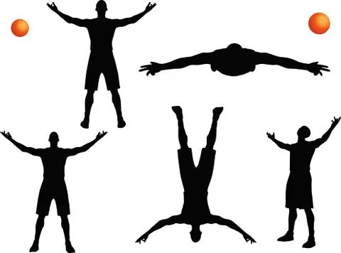 Basketball player Stock Illustration