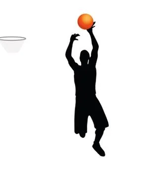Basketball player Stock Illustration