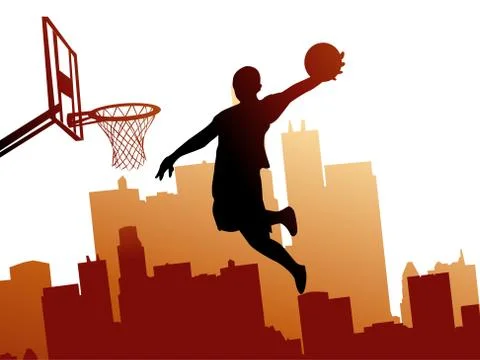 Basketball player Stock Illustration