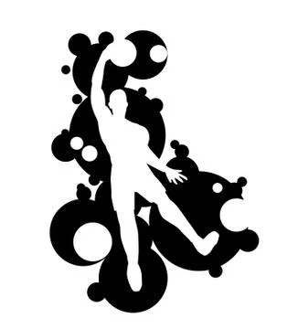 Basketball player Stock Illustration