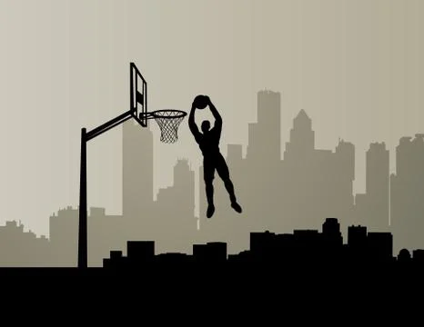 Basketball player Stock Illustration