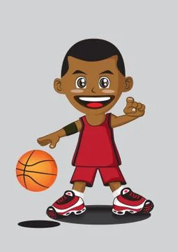 Basketball player. Illustrazione stock