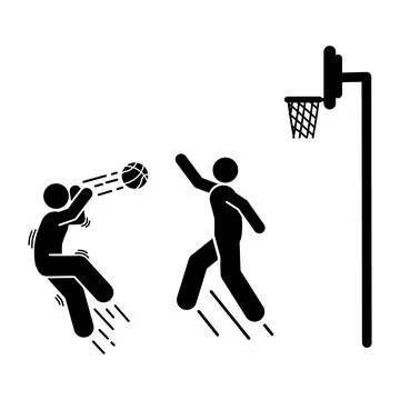 BASKETBALL PLAYER  Stock Illustration