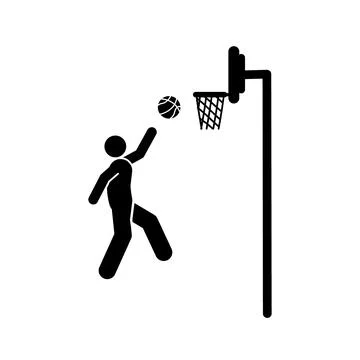 BASKETBALL PLAYER  Stock Illustration