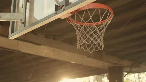 Basketball player misses the ring Stock Footage 163744191