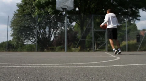 Basketball Player Practicing Stock Footage 26795490
