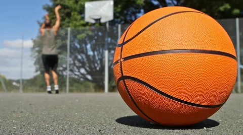 Basketball Player Practicing Stock Footage 28159992
