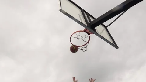 The basketball player showed exceptional skill during an outdoor game with a Stock Footage 280244785