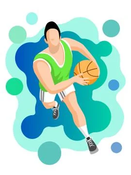 Basketball player vector Stock Illustration