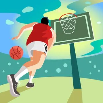 Basketball player vector Stock Illustration