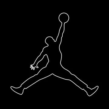 Basketball player   the white path icon . Stock Illustration