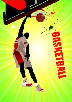 Basketball poster. Vector illustration Stock Illustration