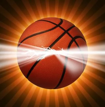 Basketball power Stock Illustration