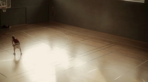 Basketball practice Stock Footage 1090010