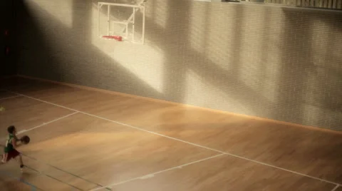 Basketball practice Stock Footage 1090012