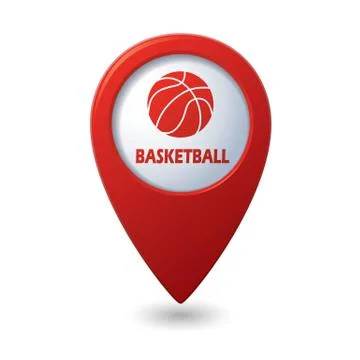 Basketball RED pointer Illustrazione stock