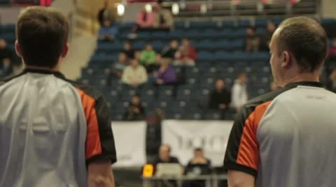 Basketball referee Stock Footage 12556137