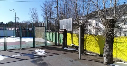 Basketball ring Stock Footage 73963792