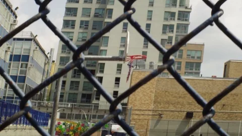 Basketball ring Stock Footage 81236047