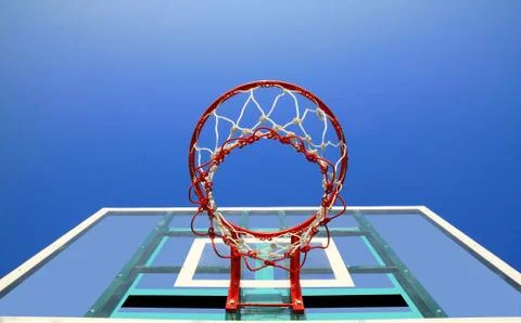 Basketball ring Stock Photos