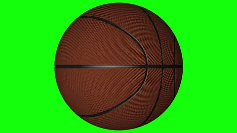 Basketball Rotating Looping Background 4K Stock Footage