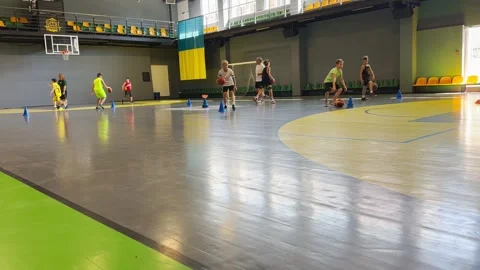 Basketball school Stock Footage 248308033