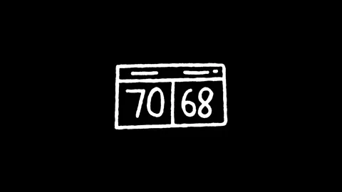 Basketball Scoreboard Digital Icon Stock Footage 345591094