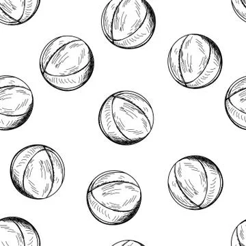 Basketball Seamless Pattern Stock Illustration