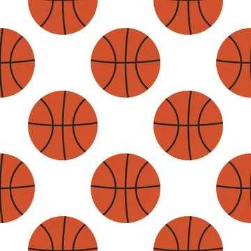 Basketball seamless pattern Stock Illustration