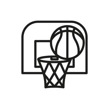 Basketball set icon vector basic design Stock Illustration