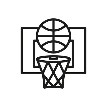 Basketball set icon vector basic design Stock Illustration