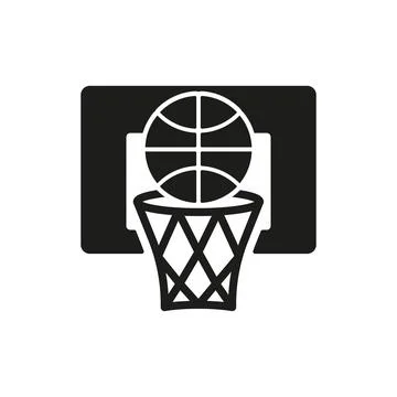 Basketball set icon vector basic design Stockillustratie