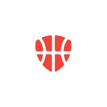 Basketball shield Stock Illustration