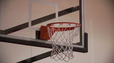 Basketball Shot Hoop Stock Footage