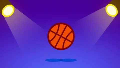 Basketball Spotlight Scene Stock Footage 336062096