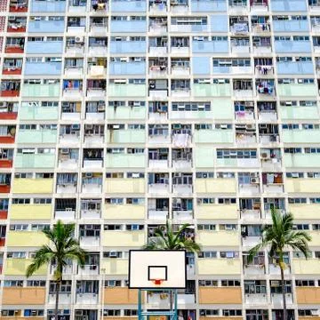 Basketball stand with windows Background 스톡 사진
